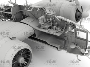 ICM 48352 HP.52 Hampden B.Mk.I WWII British bomber (100% new molds) 1/48