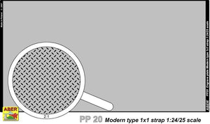 Aber PP20 Engrave plate (140 x 77 mm) - modern type 1x1 strips 1/24/25 – image 2