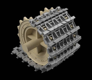 Panzer Art TR35-018 Entwicklungfahrzeug E-25 tracks + correct drive wheels 1/35 – zdjęcie 3