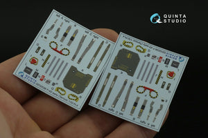 Quinta Studio QD32036 F-4D 3D-Printed &amp;amp; coloured Interior on decal paper (Tamiya) 1/32 – zdjęcie 8