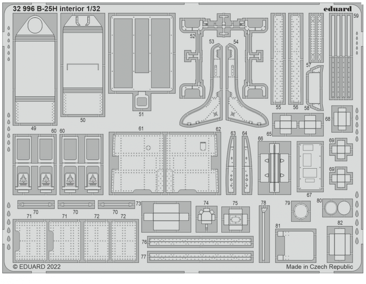 Eduard 32996 B-25H interior HKM 1/32 – zdjęcie 2