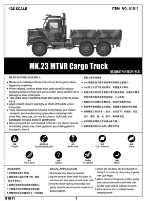 Trumpeter 01011 MK.23 MTVR Cargo Truck 1/35 – image 2