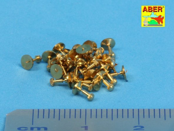 Aber 16100 Turned imitation of Hexagon bolts x30 pcs. 1/16 – immagine 2
