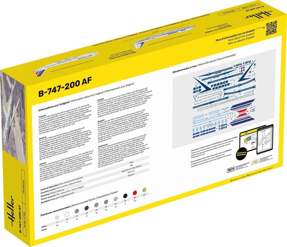 Heller 56459 Starter Kit - B-747-200 AF 1/125 – zdjęcie 5