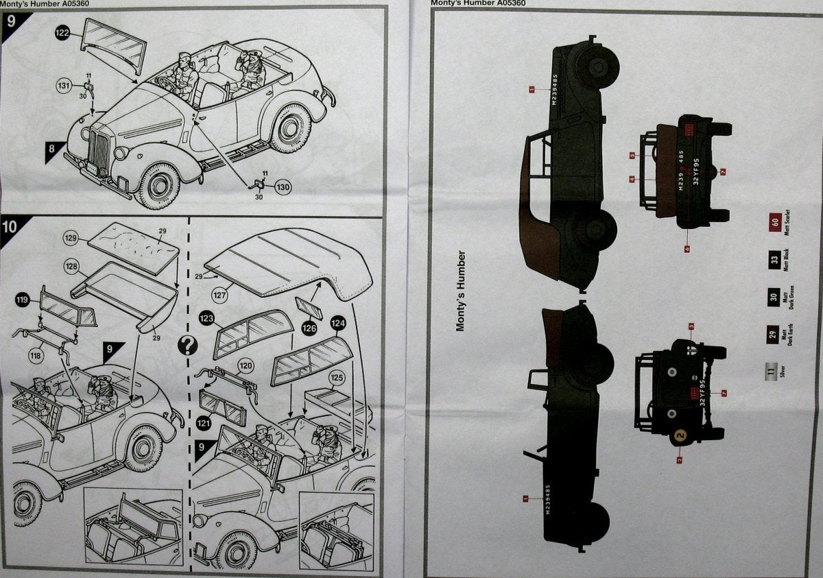 Airfix 05360 Monty&amp;#39;s Humber Snipe Staff Car 1/32 – zdjęcie 8