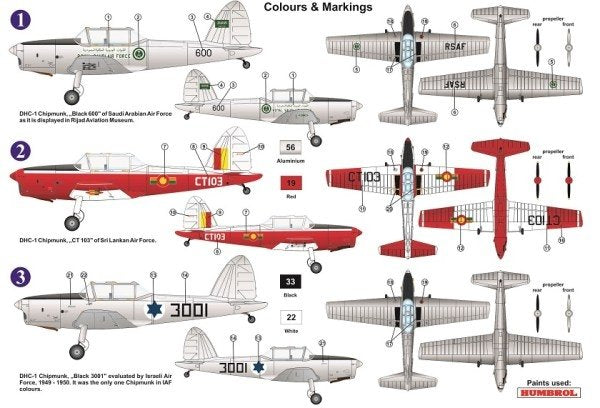 AZ Model AZ7649 DHC-1 Chipmunk “International” 1/72 – zdjęcie 2