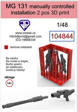 Omask 104844 MG 131 manually controlled instalation 1/48 – zdjęcie 2