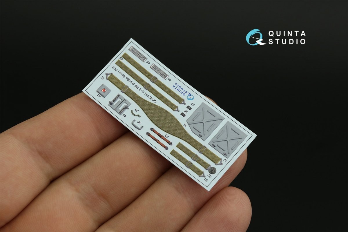 Quinta Studio QD32154 IL-2M3 3D-Printed &amp;amp; colored Interior on decal paper (Hobby Boss) 1/32 – image 5
