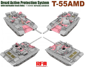 Rye Field Model 5091 T-55AMD Drozd APS w/workable track links 1/35 – zdjęcie 5