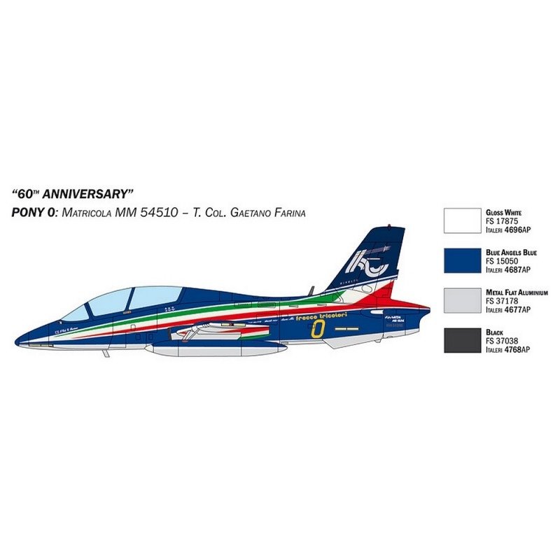 Italeri 1461 AERMACCHI MB-339 &amp;quot;60th PANnniv.&amp;quot; 1/72 – image 3
