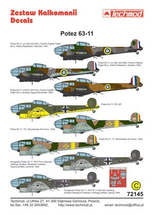 Techmod 72145 - Potez 63-11 1/72 – immagine 2