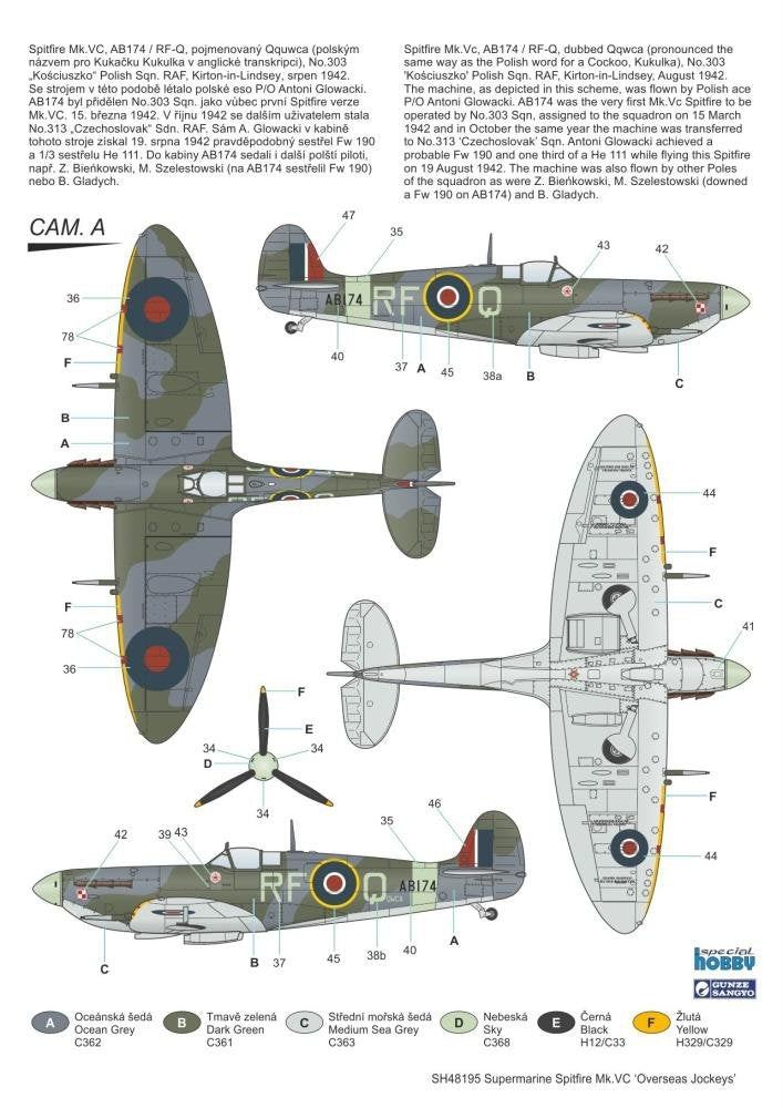 Special Hobby 48195 Supermarine Spitfire Mk. VC &amp;#39;Overseas Jockeys&amp;#39; 1/48 – zdjęcie 4