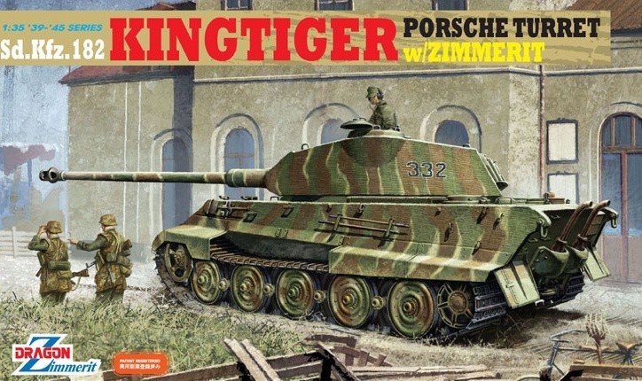 Dragon 6302 Sd.Kfz. 182 Kingtiger Porsche Turret w/Zimmerit 1/35