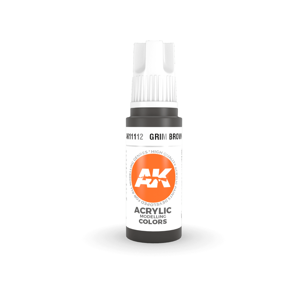 AK Interactive AK11112 GRIM BROWN – STANDARD 17ml – zdjęcie 3