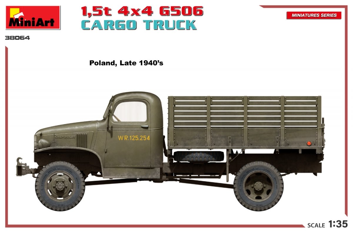 MiniArt 38064 1.5t 4×4 G506 CARGO TRUCK 1/35 – image 5