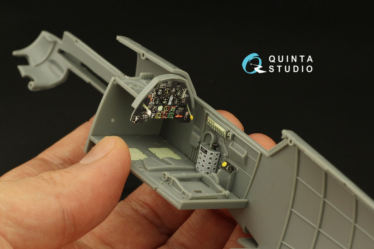 Quinta Studio QD32177 Bf 109E3/4 3D-Printed coloured Interior on decal paper (Trumpeter) 1/32 – zdjęcie 9