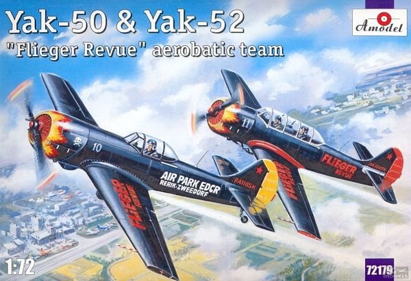 A-Model 72179 Equipe de voltige aérienne Yakovlev Yak-50 et Yak-52 Flieger Revue (2 modèles) 1/72