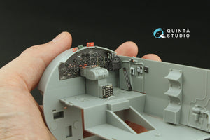Quinta Studio QD32233 Boeing B-17E/F Pilot&amp;#39;s cockpit. 3D-Printed coloured Interior on decal paper (HK models) 1/32 – Bild 6