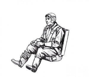 CMK F48368 Bf-109G German Pilot seated (EDUARD) 1/48 – image 2