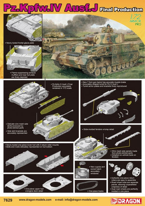 Dragon 7629 Pz.Kpfw.IV Ausf.J Final Production 1/72