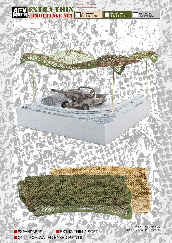 AFV Club AC35021 Extra Thin Camouflage Net (Snow Gray) – zdjęcie 2