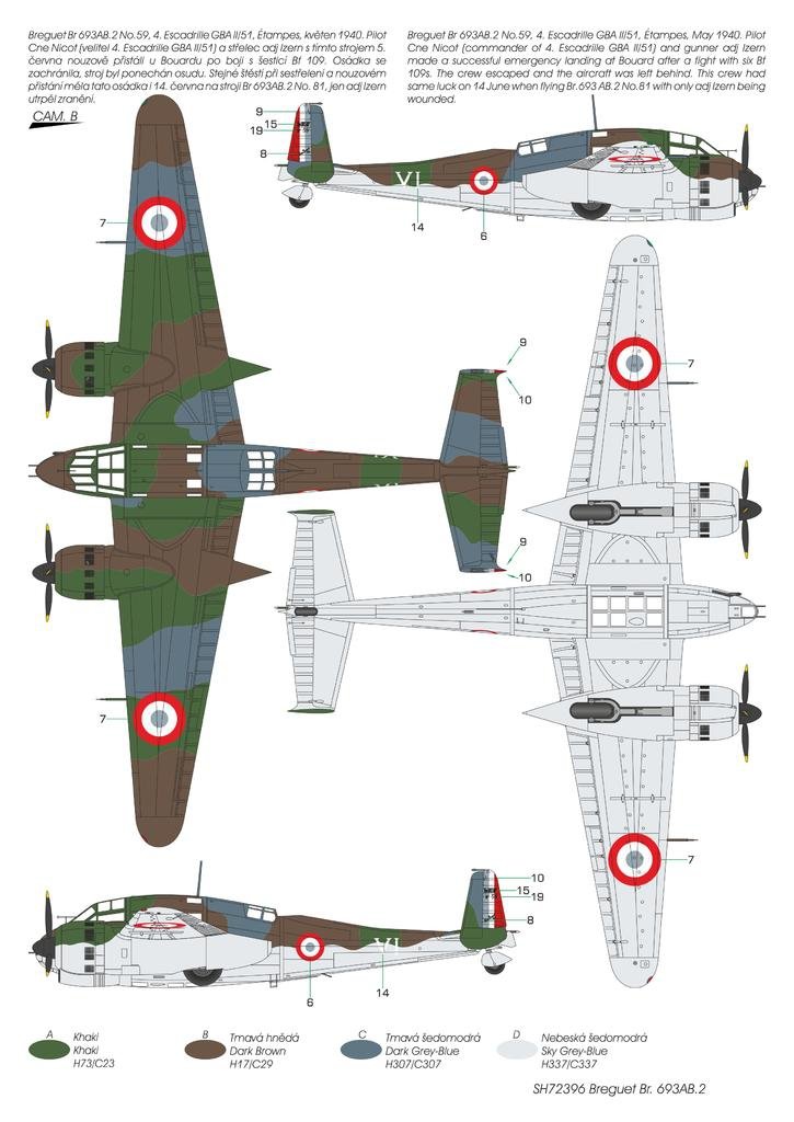 Special Hobby 72396 Breguet Br.693AB.2 &amp;#39;French Attack-Bomber&amp;#39; 1/72 – zdjęcie 4