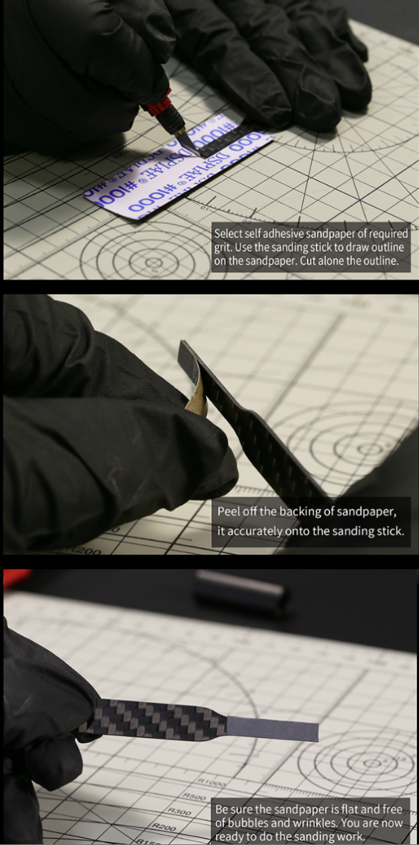 DSPIAE CFB-S03 Carbon Fiber Polishing Plate set – zdjęcie 5