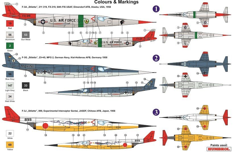 AZ Model AZ7598 F-3 Stilleto in service 1/72 – image 2