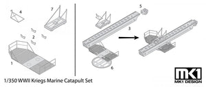 MK1 Design MS-35018 German Cataputlt Set 1/350 – zdjęcie 2