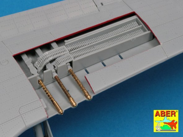 Aber A32108 Set of 6 turned U.S. cal .50 (12,7mm) Browning M2 barrels for P-51 Mustang 1/32 – zdjęcie 7