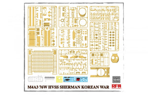 Rye Field Model 5049 M4A3 76W HVSS Sherman Korean War 1/35 – zdjęcie 4