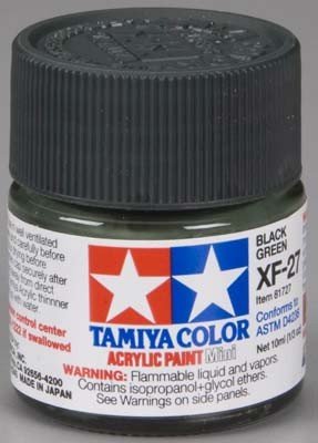 Tamiya XF27 Black Green (81727) Acrylic paint 10ml – zdjęcie 2