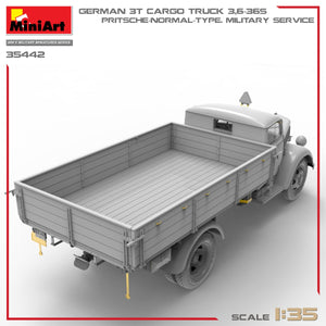 Miniart 35442 GERMAN 3T CARGO TRUCK 3,6-36S. PRITSCHE-NORMAL-TYPE. MILITARY SERVICE 1/35 – zdjęcie 5