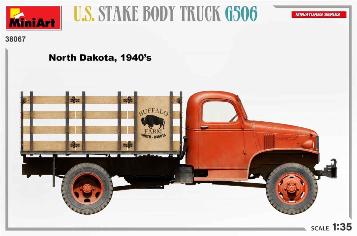 MiniArt 38067 U.S. STAKE BODY TRUCK G506 1/35 – zdjęcie 8