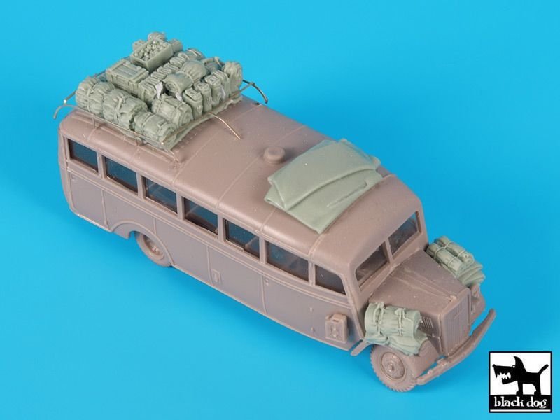 Black Dog T72102 Opel Blitz Omnibus accessories set for Roden 1/72
