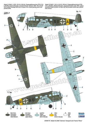 Special Hobby 48170 Siebel Si 204D &amp;#39;German Transport and Trainer Plane&amp;#39; 1/48 – zdjęcie 3