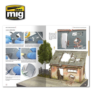 AMMO of Mig Jimenez 6135 HOW TO MAKE BUILDINGS. BASIC CONSTRUCTION AND PAINTING GUIDE (English) – zdjęcie 7