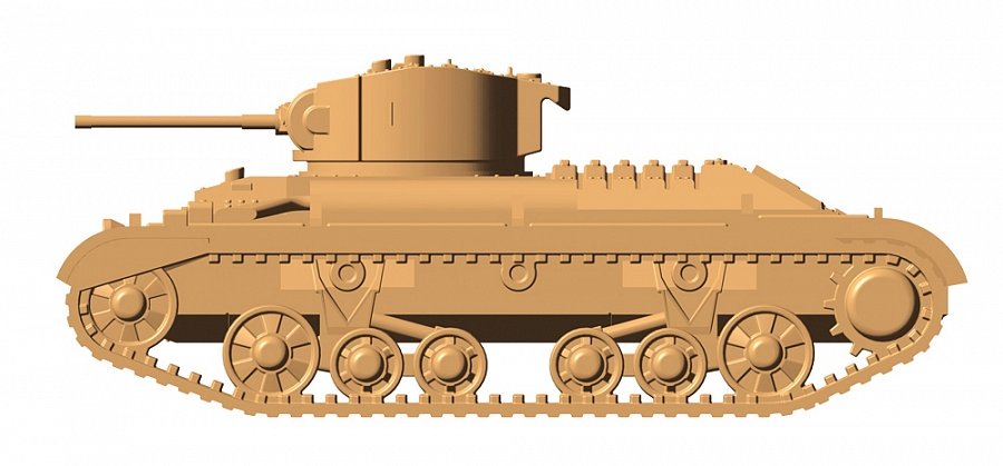 Zvezda 6280 British Infantry Tank &amp;quot;Valentine” II 1/100 – zdjęcie 4