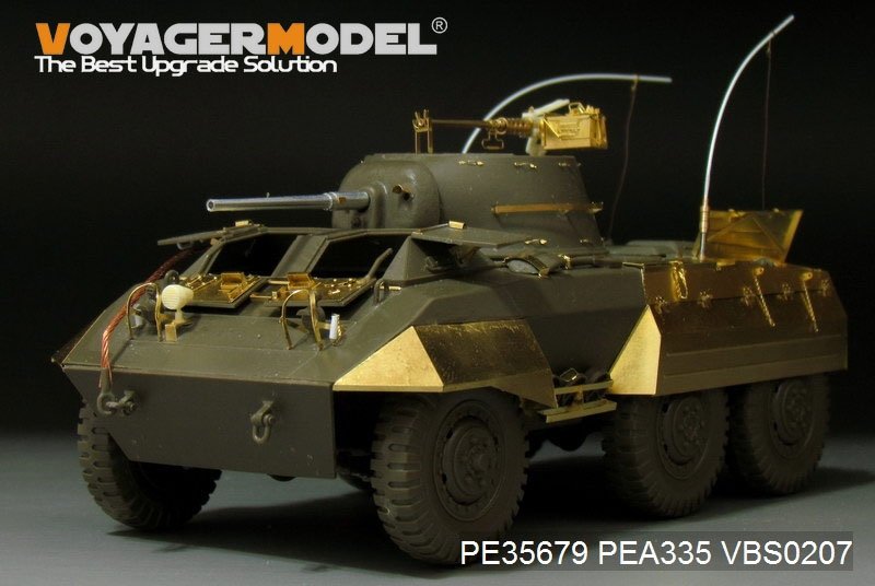 Voyager Model PE35679 WWII US M8 light armored car basic(B ver include Gun barrel）(For TAMIYA 35228) 1/35 – zdjęcie 2