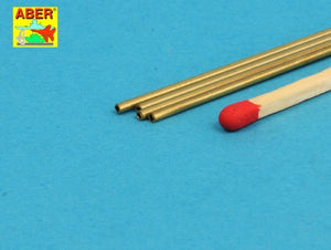 Aber BT13X02 Brass Tubes 1.3 x 0.2mm length 250mm x 4 pcs. – image 2