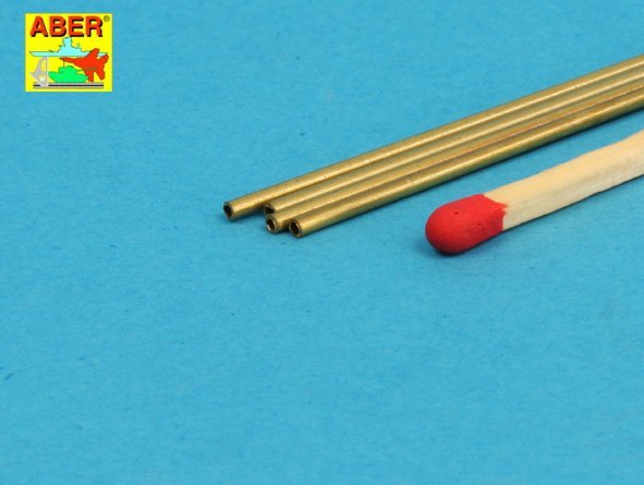 Aber BT13X02 Brass Tubes 1.3 x 0.2mm length 250mm x 4 pcs. – image 2