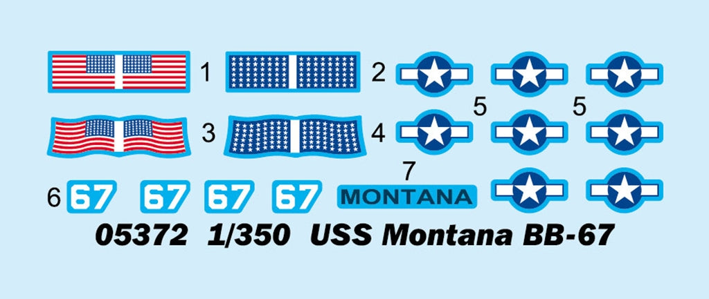 Trumpeter 05372 USS Montana BB-67 1/350 – zdjęcie 3