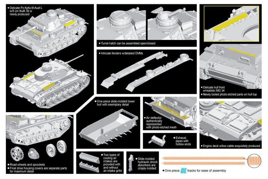 Dragon 7385 Pz.Kpfw.III Ausf.L Late Production 1/72 – image 2