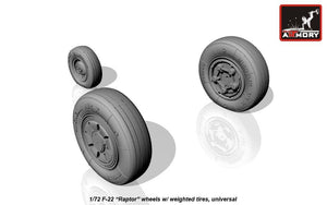 Armory Models AW72315 F-22 Raptor wheels w/ weighted tires 1/72 – image 2