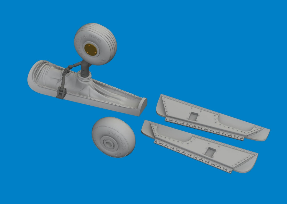 Eduard 6481143 P-40N tail wheel bay PRINT EDUARD 1/48