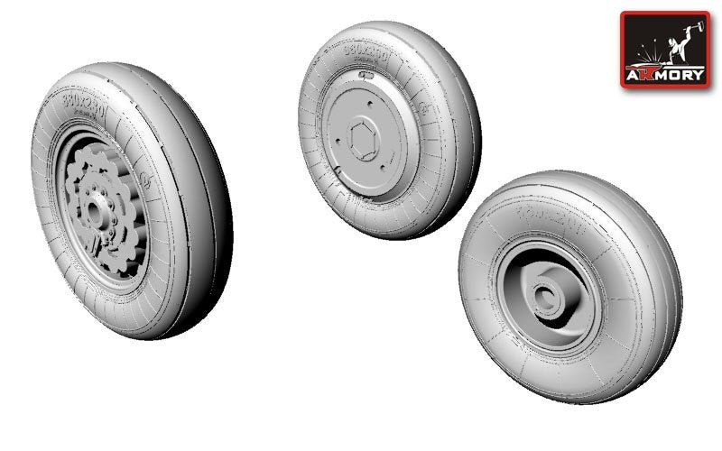 Armory Models AW48008 Sukhoj Su-17/-22 wheels 1/48 – zdjęcie 3