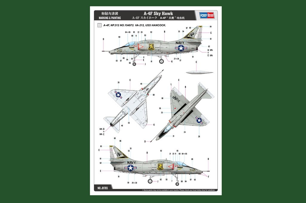Hobby Boss 81765 A-4F Sky Hawk 1/48 – zdjęcie 3