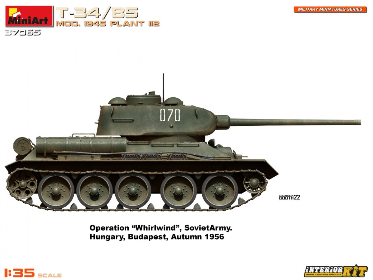 MiniArt 37065 T-34/85 MOD. 1945. PLANT 112. INTERIOR KIT 1/35 – image 17