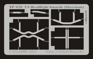 Eduard TP028 US Headlight Guards (Sherman) 1/35