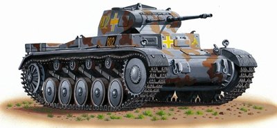 Attack 72870 German II WW light tank (Sd.Kfz.121) PzKpfw II Ausf. C 1/72